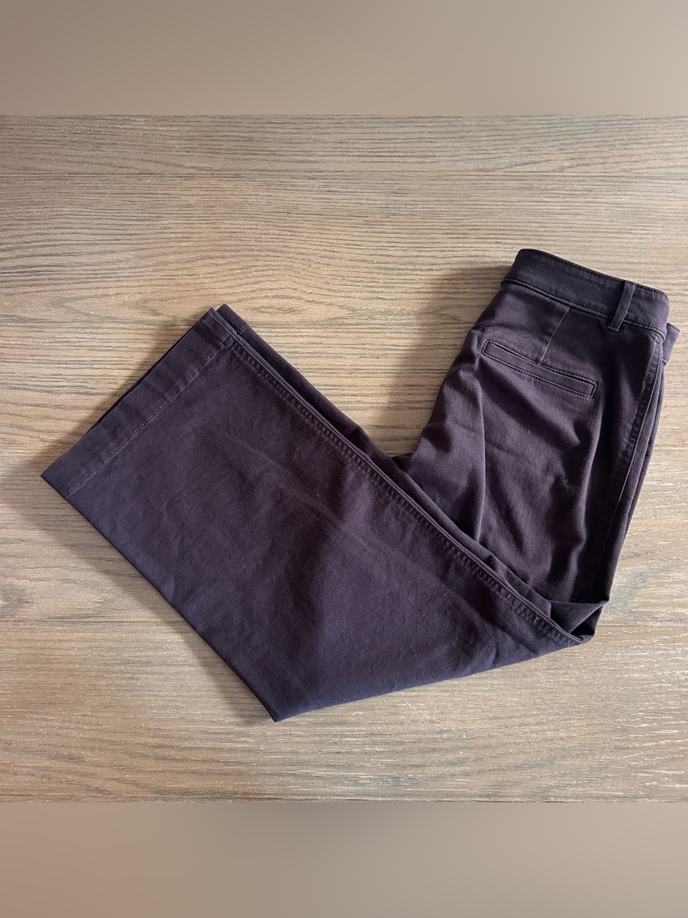 LOFT The Palmer Wide Leg Brown Pants Women’s Size 6